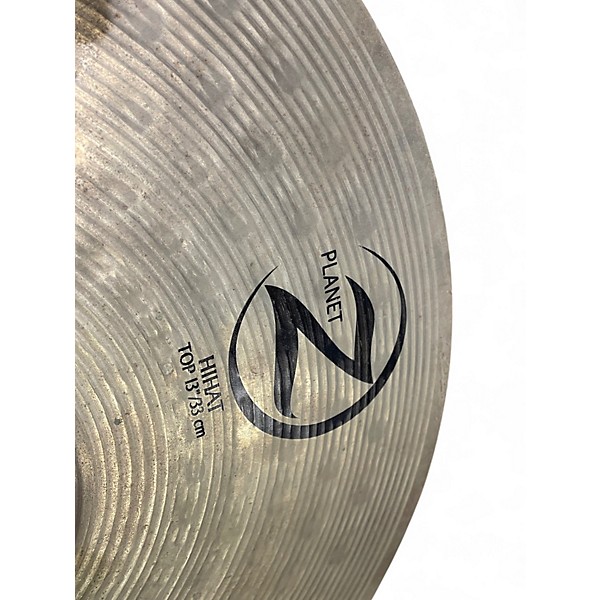Used Zildjian 13.25in Planet Z Hi Hat Pair Cymbal
