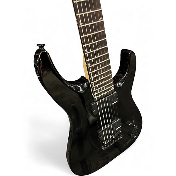 Used Jackson JS22-7 Dinky 7 String Black Solid Body Electric Guitar