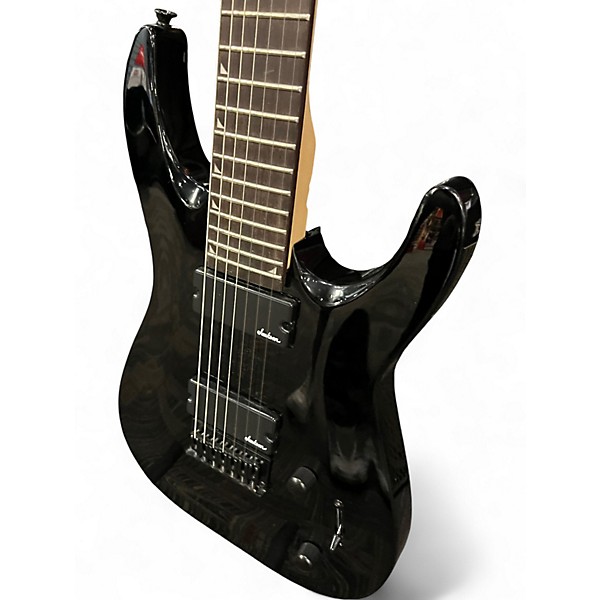 Used Jackson JS22-7 Dinky 7 String Black Solid Body Electric Guitar