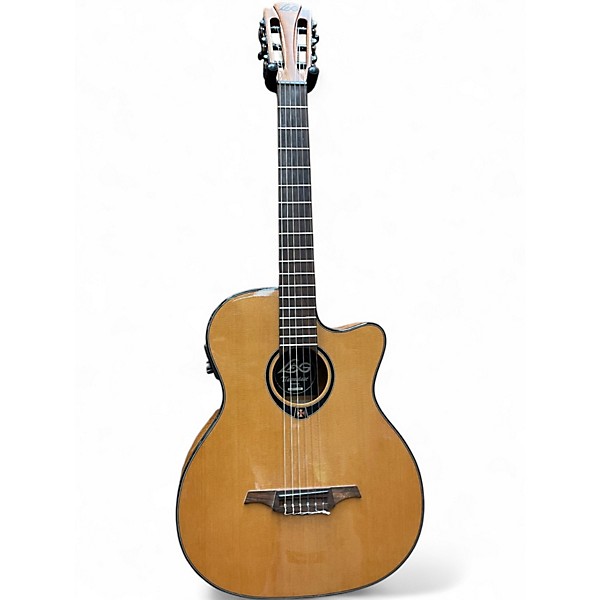 Used Lag Guitars Tramontane TN66ACE Natural Classical Acoustic Electric Guitar