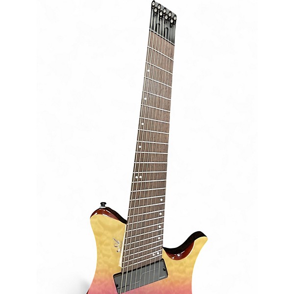 Used Agile Perihelion Pro 92585 Headless Purple Fade Solid Body Electric Guitar