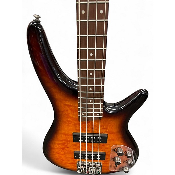 Used Ibanez SR400 2 Color Sunburst Electric Bass Guitar