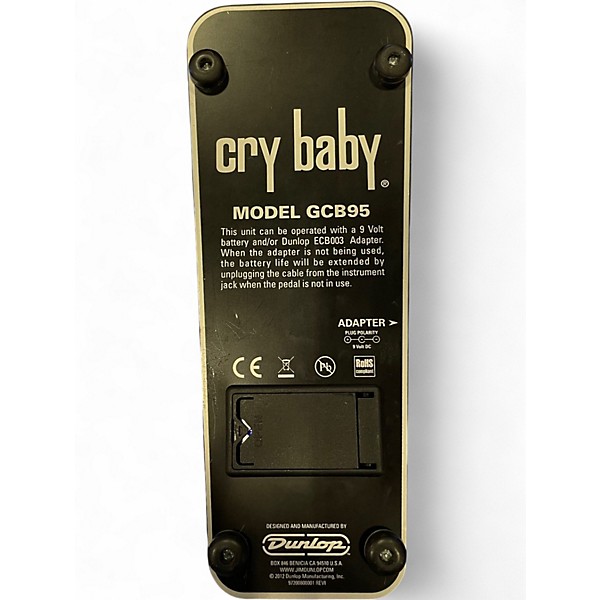 Used Dunlop GCB95 Original Crybaby Wah Effect Pedal