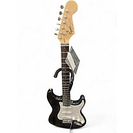 Used Squier Bullet Stratocaster Black and White Solid Body Electric Guitar