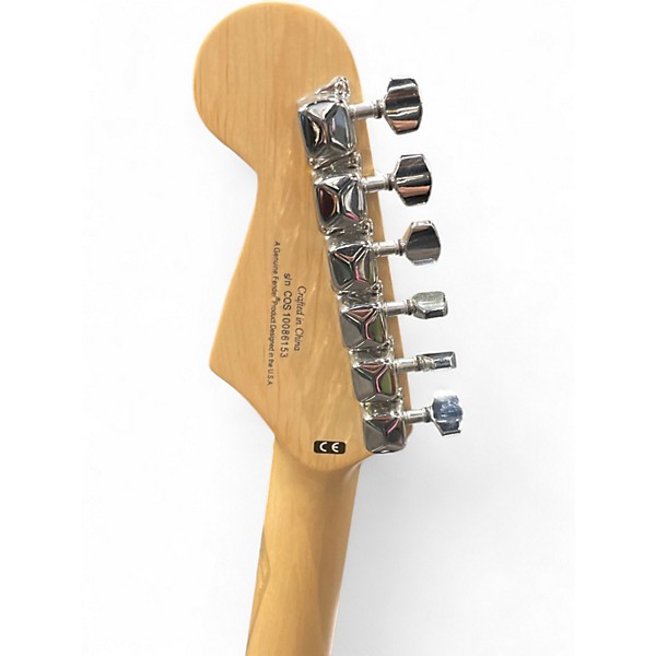 Used Squier Bullet Stratocaster Black and White Solid Body Electric Guitar