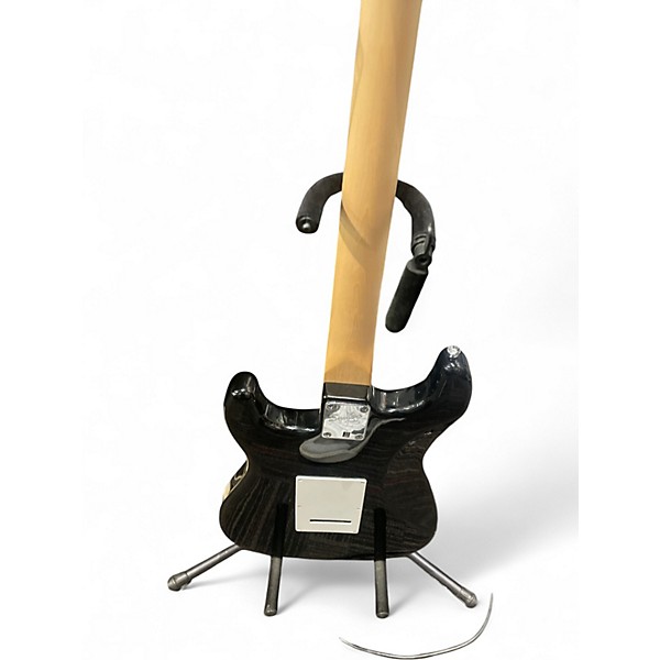 Used Squier Bullet Stratocaster Black and White Solid Body Electric Guitar