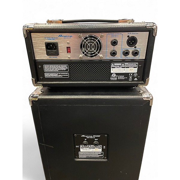 Used Ampeg Micro-VR Bass Amp Head and SVT210AV