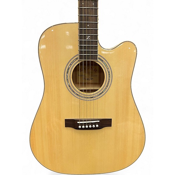 Used Zager ZAD-50CE Natural Acoustic Electric Guitar