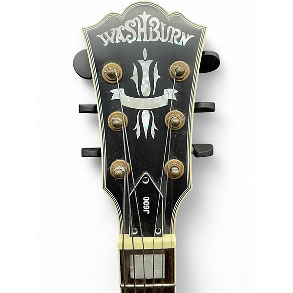 Used Washburn J600 Jazz Venetian Faded Tobacco Hollow Body Electric Guitar