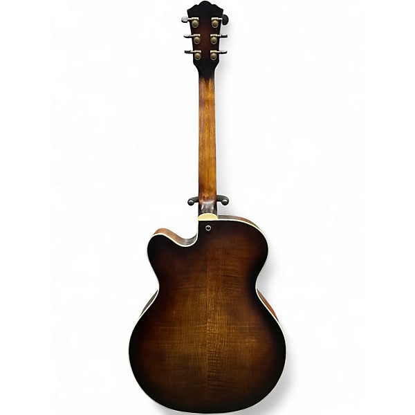 Used Washburn J600 Jazz Venetian Faded Tobacco Hollow Body Electric Guitar