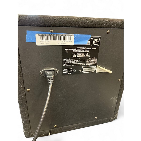 Used Fender Rumble 15 15W 1X8 Bass Combo Amp
