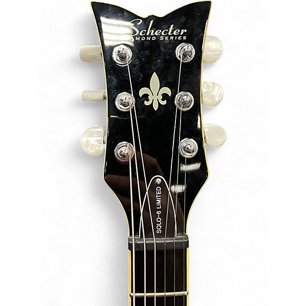 Used Schecter Guitar Research SOLO 6 LIMITED Black Solid Body Electric Guitar