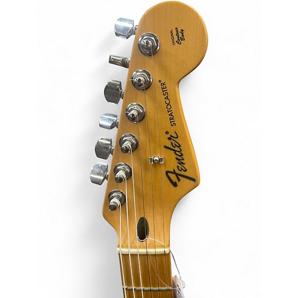 Used Fender Standard Stratocaster Black Solid Body Electric Guitar