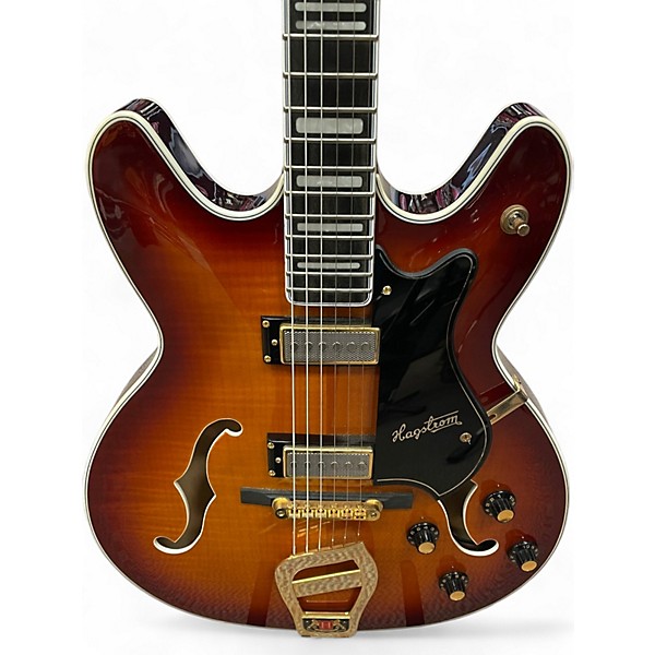 Used Hagstrom Viking II-P P90S 2 Color Sunburst Hollow Body Electric Guitar