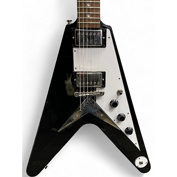 Used Epiphone Flying V Black Solid Body Electric Guitar