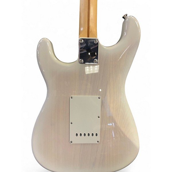 Used Fender heritage 50's strat White Blonde Solid Body Electric Guitar