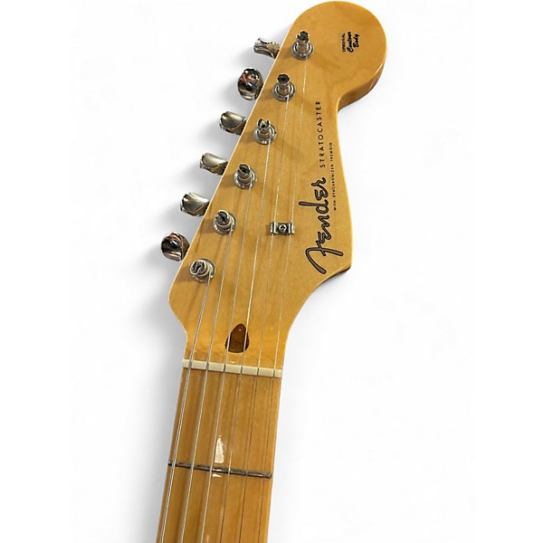 Used Fender heritage 50's strat White Blonde Solid Body Electric Guitar