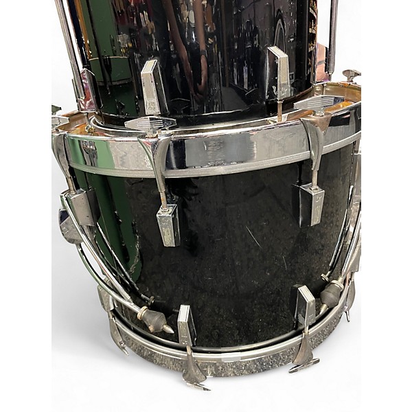 Vintage 1980s SONOR 4 Piece PHONIC BLACK Drum Kit