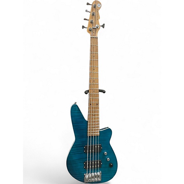 Used Reverend Mercalli 5 FM Teal Electric Bass Guitar