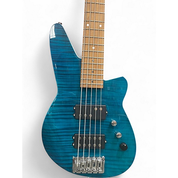 Used Reverend Mercalli 5 FM Teal Electric Bass Guitar