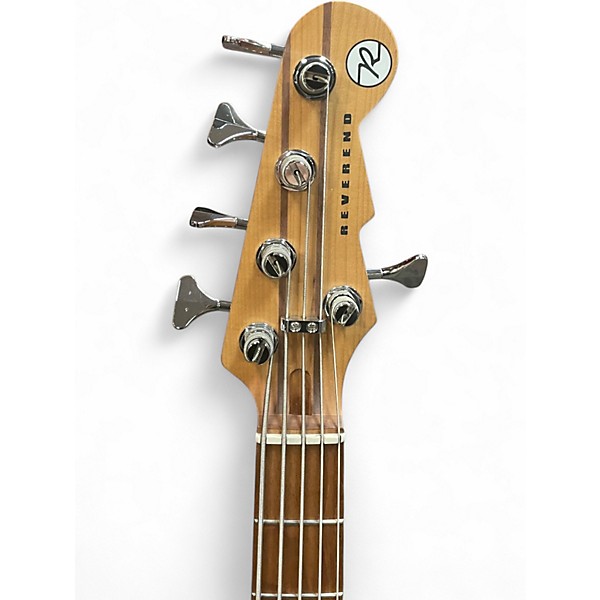 Used Reverend Mercalli 5 FM Teal Electric Bass Guitar