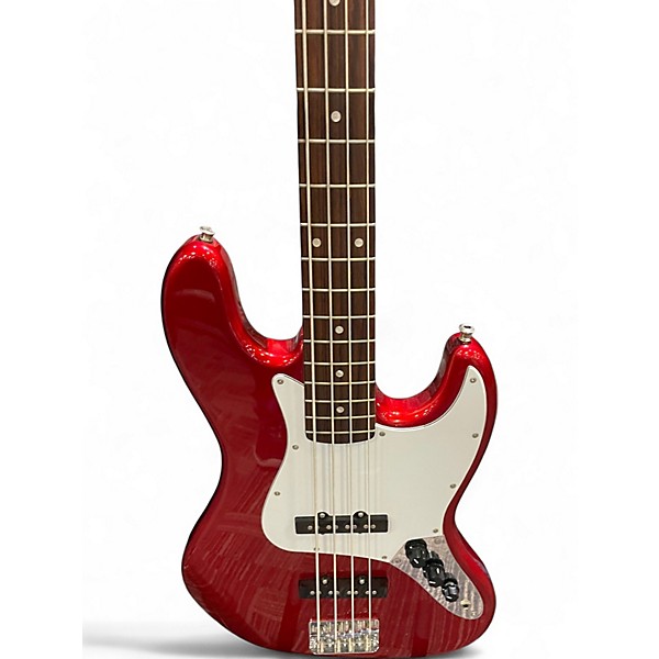 Used Squier Affinity Jazz Bass RED Electric Bass Guitar