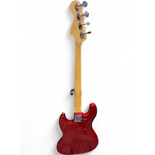Used Squier Affinity Jazz Bass RED Electric Bass Guitar