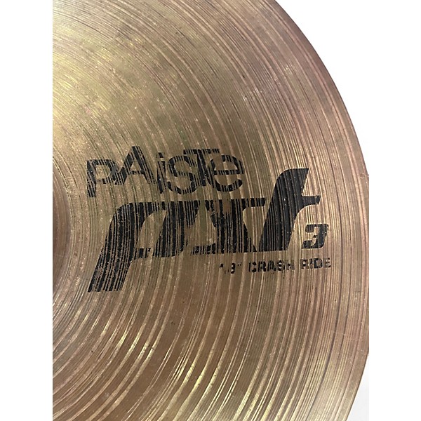 Used Paiste 18in PST3 Crash Ride Cymbal
