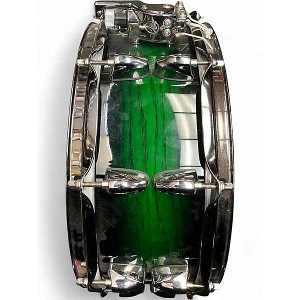Used Yamaha 14X5.5 Live Custom Snare Green Oak Drum