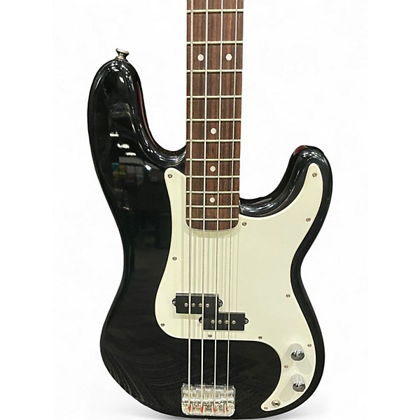 Used 2020s Fender Squier Black and White Electric Bass Guitar