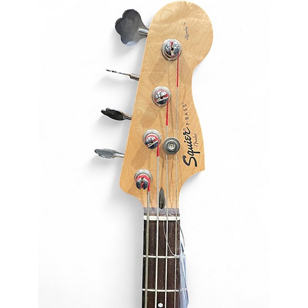 Used 2020s Fender Squier Black and White Electric Bass Guitar