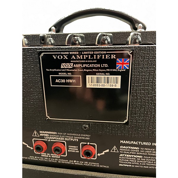 Used VOX AC30HWHD 30W Handwired / V212HWX Guitar Stack