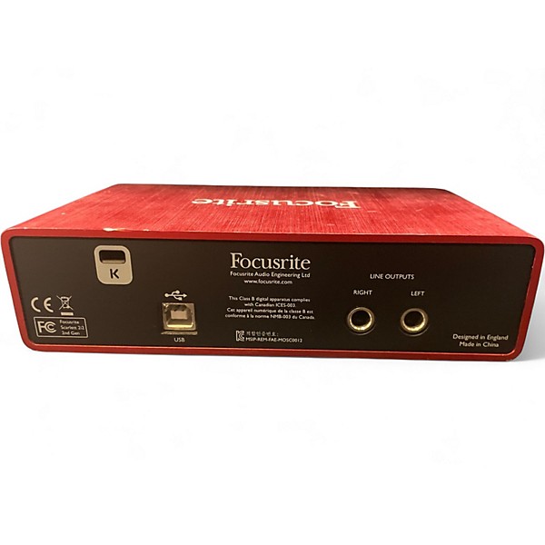 Used Focusrite Scarlett 2i2 Gen 2 Audio Interface