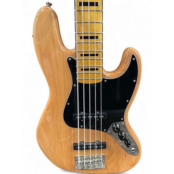 Used Squier CLASSIC VIBE '70s JAZZ BASS V Natural Electric Bass Guitar