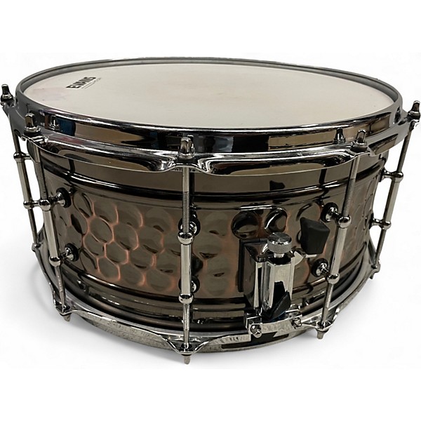 Used Crush Drums & Percussion 14X7 Hybrid Hand Hammered Steel Snare Natural Drum