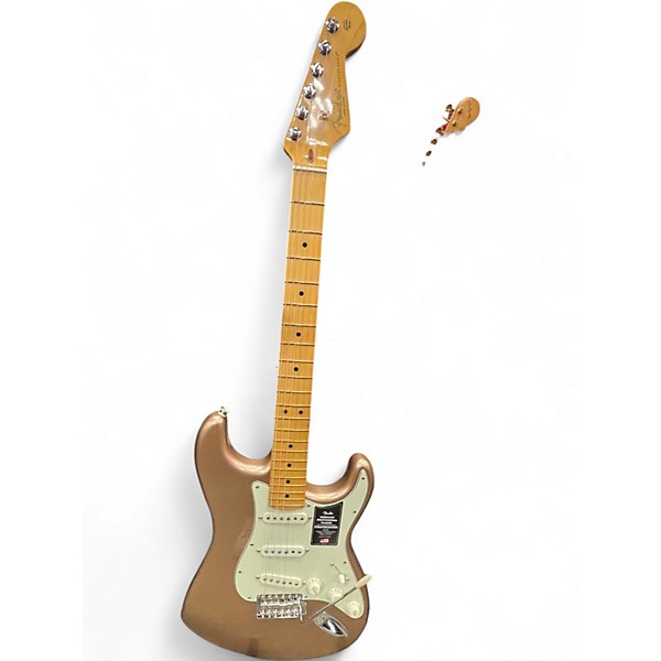 Used Fender AMERICAN PROFESSIONAL STRATOCASTER FADED FIREMIST GOLD Solid Body Electric Guitar