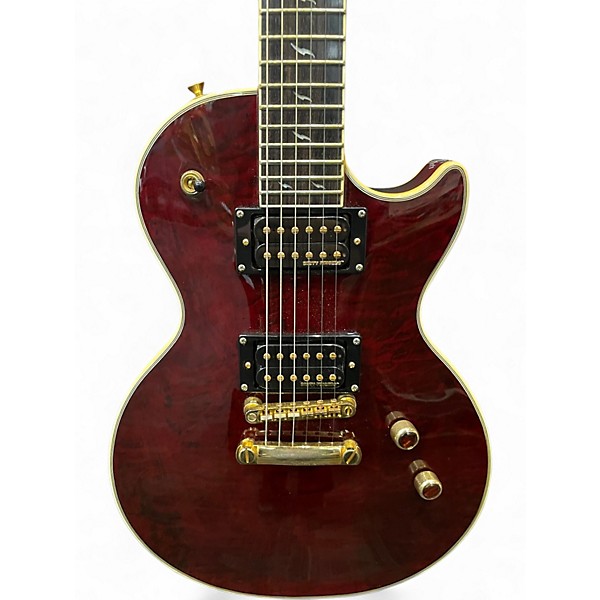 Used Epiphone Les Paul Custom Prophecy Crimson Red Trans Solid Body Electric Guitar