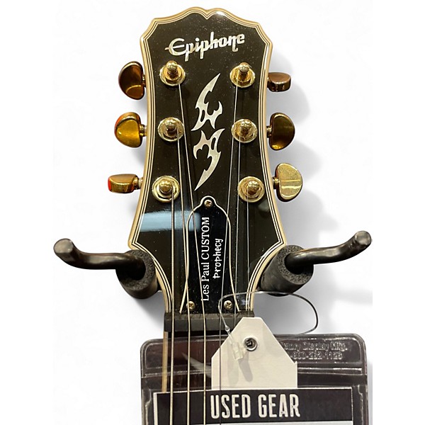 Used Epiphone Les Paul Custom Prophecy Crimson Red Trans Solid Body Electric Guitar