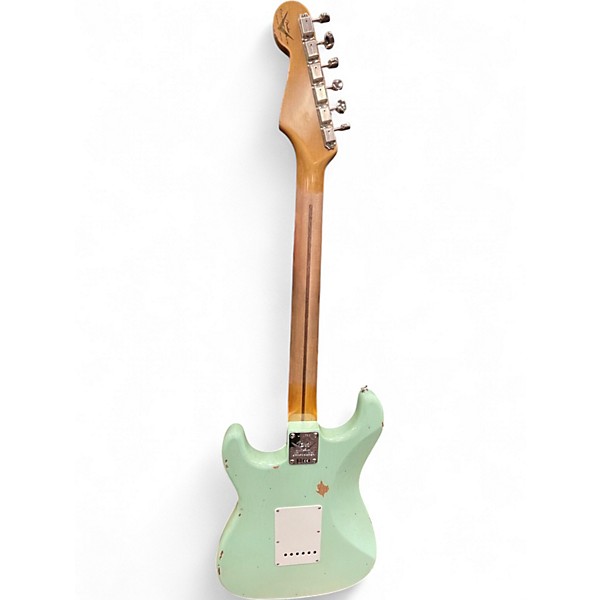 Used Fender Limited Edition Fat 1954 Stratocaster Faded Aged Surf Green Solid Body Electric Guitar