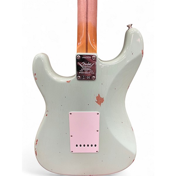 Used Fender Limited Edition Fat 1954 Stratocaster Faded Aged Surf Green Solid Body Electric Guitar