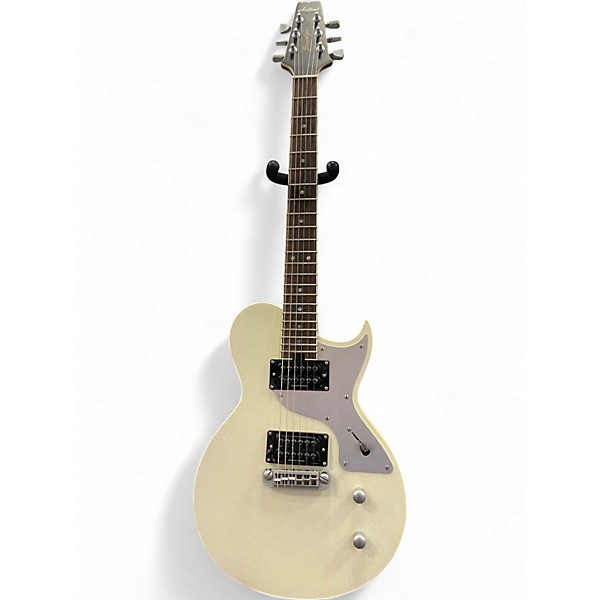 Used Aria brooklyn Pearl White Solid Body Electric Guitar