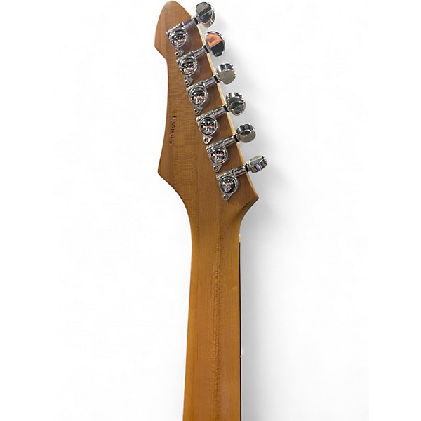 Used Aria mac-dlx Black Solid Body Electric Guitar