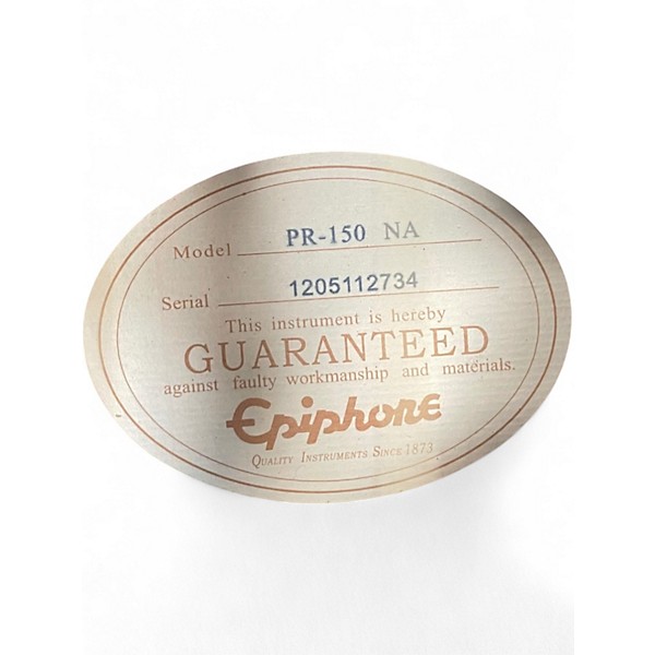 Used Epiphone PR150 Natural Acoustic Guitar