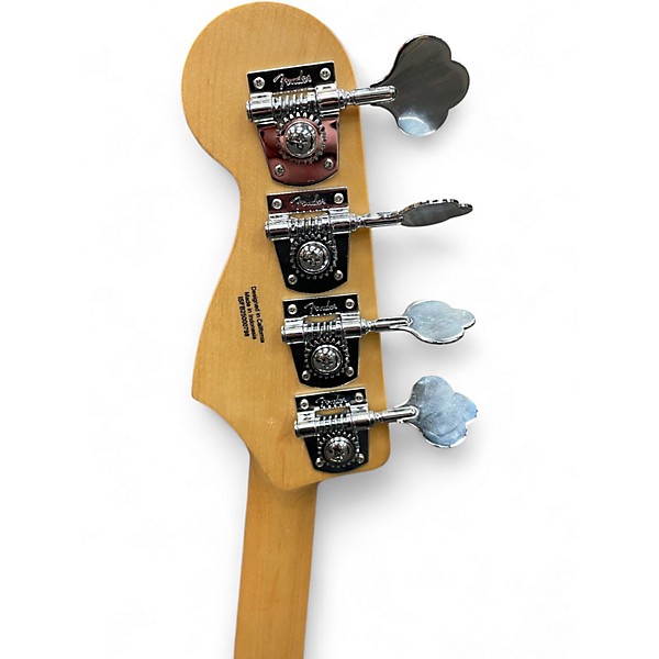 Used Fender Standard Jazz Bass Olympic White Electric Bass Guitar