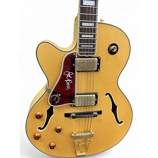 Used Epiphone Emperor Joe Pass Signature Left Handed Natural Hollow Body Electric Guitar