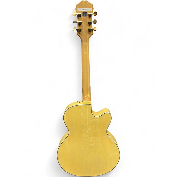 Used Epiphone Emperor Joe Pass Signature Left Handed Natural Hollow Body Electric Guitar