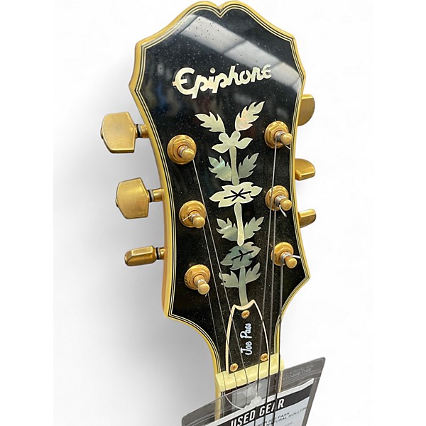 Used Epiphone Emperor Joe Pass Signature Left Handed Natural Hollow Body Electric Guitar