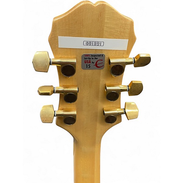 Used Epiphone Emperor Joe Pass Signature Left Handed Natural Hollow Body Electric Guitar