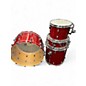 Used PRECISION DRUM CO 4 Piece PRECISION DRUM CO RED SPARKLE Drum Kit thumbnail