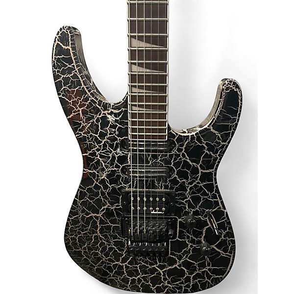 Used Jackson SLX Soloist Silver Mercury Crackle Solid Body Electric Guitar